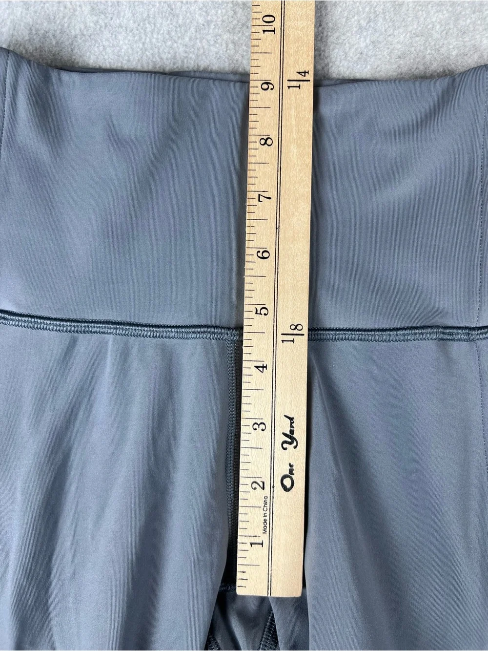 Lululemon Wunder Under High Rise Tight Ribbed 28” Inseam Steam Blue Size 4